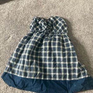 Abercrombie & Fitch plaid tube top